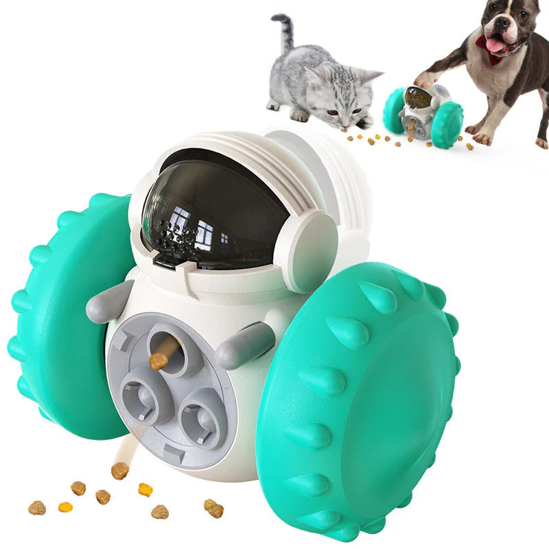 Superidag Cat and Dog Food Spill Toy Interactive Balance Car